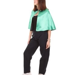 HPO Adult Women's Vampire Cape | Green & Black Horror Halloween Costume