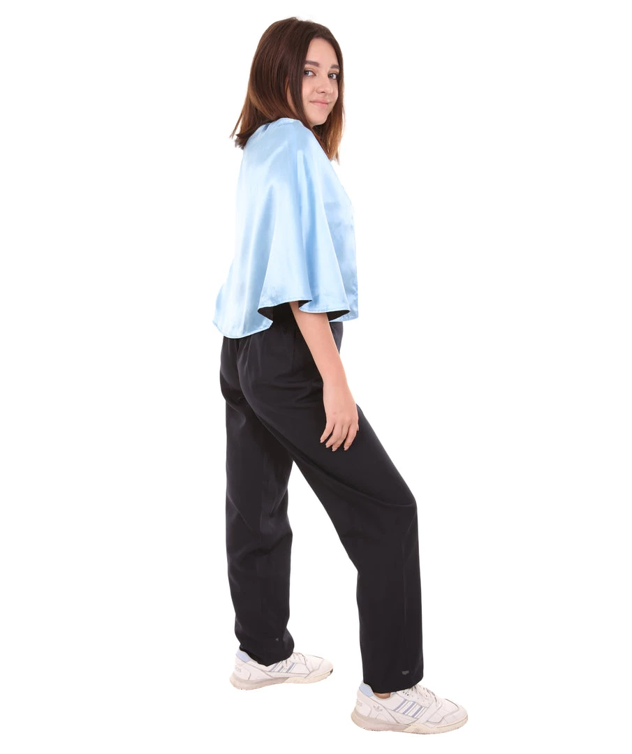 HPO Adult Women's Vampire Cape | Blue & Black Halloween Costume