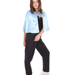 HPO Adult Women's Vampire Cape | Blue & Black Halloween Costume