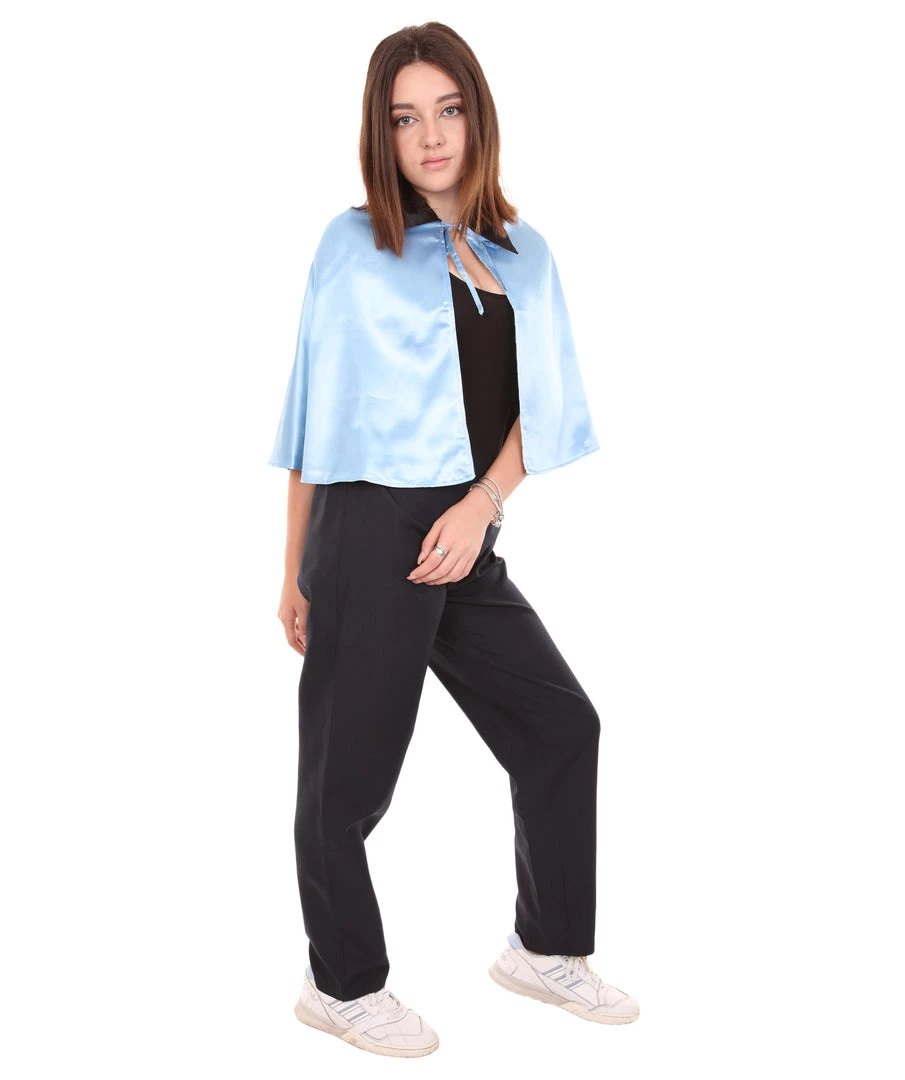 HPO Adult Women's Vampire Cape | Blue & Black Halloween Costume