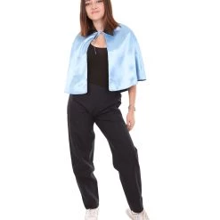 HPO Adult Women's Vampire Cape | Blue & Black Halloween Costume