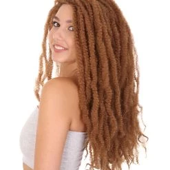 HPO Deluxe Long Locks Womens Wig | Character Cosplay Halloween Wig | Premium Breathable Capless Cap