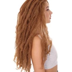 HPO Deluxe Long Locks Womens Wig | Character Cosplay Halloween Wig | Premium Breathable Capless Cap