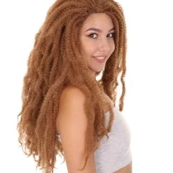 HPO Deluxe Long Locks Womens Wig | Character Cosplay Halloween Wig | Premium Breathable Capless Cap