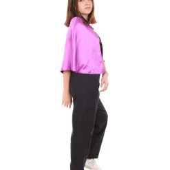 HPO Adult Women's Vampire Cape Costume | Purple & Black Halloween Costume