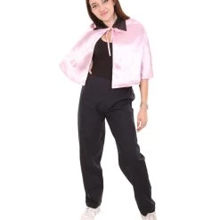 HPO Adult Women's Vampire Cape Costume | Pink & Black Halloween Costume