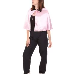 HPO Adult Women's Vampire Cape Costume | Pink & Black Halloween Costume