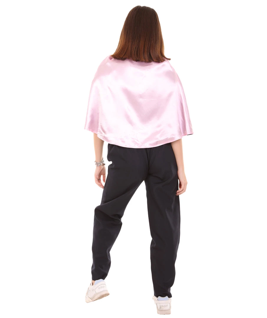 HPO Adult Women's Vampire Cape Costume | Pink & Black Halloween Costume