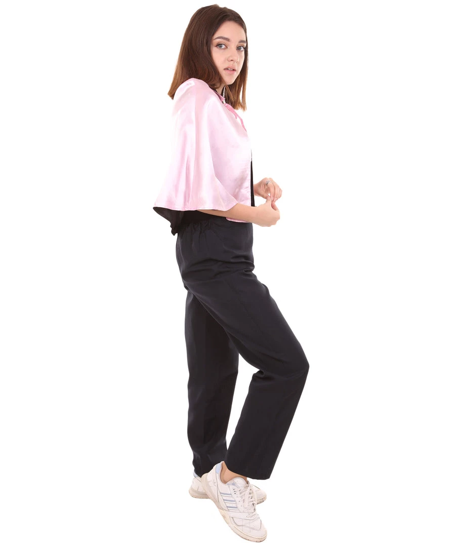 HPO Adult Women's Vampire Cape Costume | Pink & Black Halloween Costume