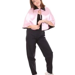 HPO Adult Women's Vampire Cape Costume | Pink & Black Halloween Costume