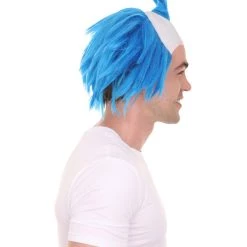 HPO Scary Twisted Clown Wig | Blue Clown Scary Wigs