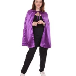 HPO Adult Women's Reversible Vampire Cape Costume | Multiple Color Option Halloween Costume