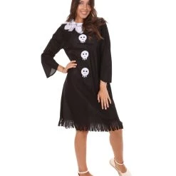 HPO Adult Women's Frightful Clown Costume | Black Cosplay Costume