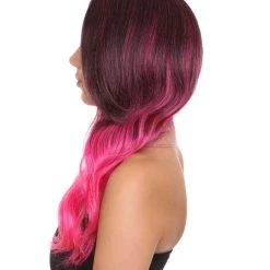 HPO Galaxy Womens Wig | Multi-color Cosplay Wig | Premium Breathable Capless Cap Men's