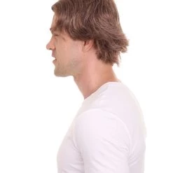 HPO Men's Stars Movie Mens Brown Wig | TV/Movie Wigs | Premium Breathable Capless Cap