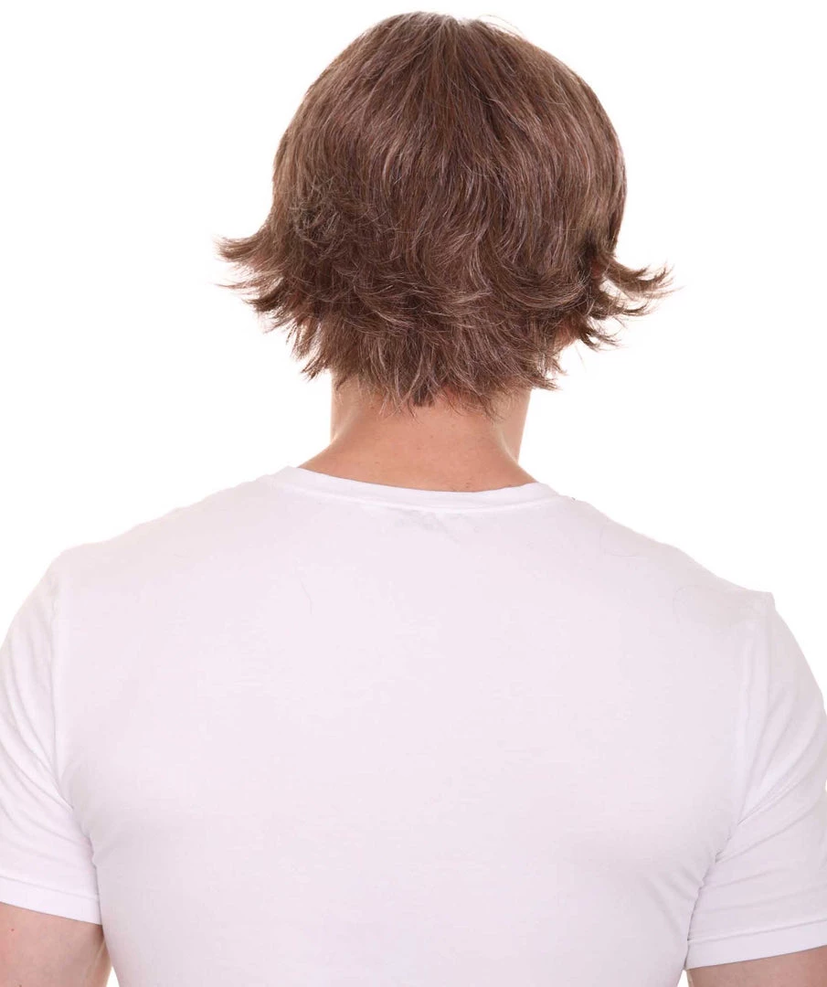 HPO Men's Stars Movie Mens Brown Wig | TV/Movie Wigs | Premium Breathable Capless Cap