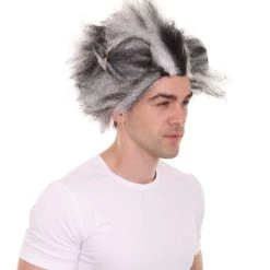 HPO Musical Mens Wig | CATS Cosplay Two-toned Wig | Premium Breathable Capless Cap