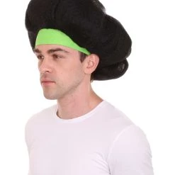 HPO Hot Dog Men's Wig | Black TV/Movie Wigs | Premium Breathable Capless Cap