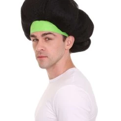 HPO Hot Dog Men's Wig | Black TV/Movie Wigs | Premium Breathable Capless Cap