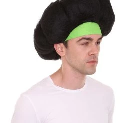 HPO Hot Dog Men's Wig | Black TV/Movie Wigs | Premium Breathable Capless Cap