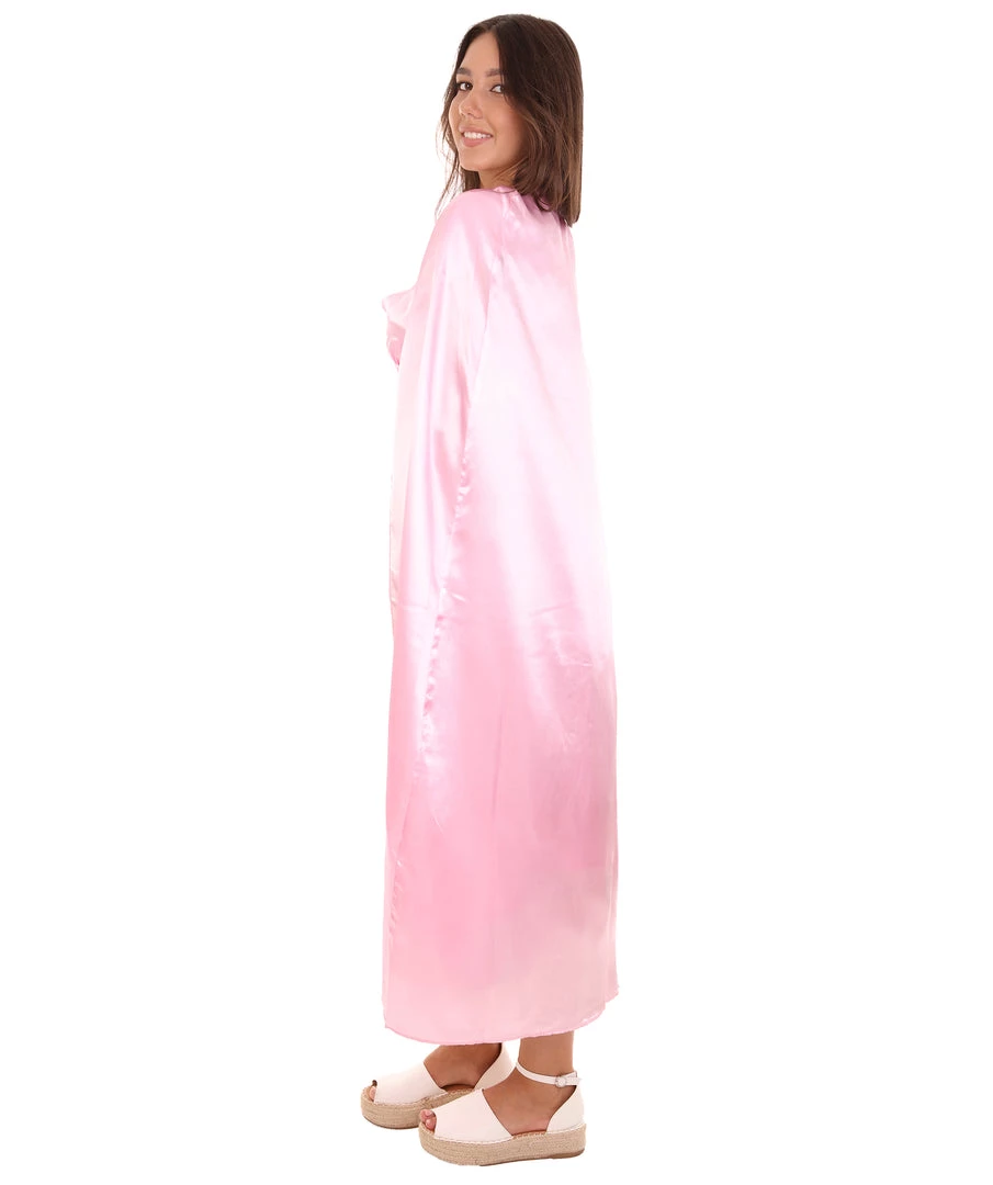 HPO Adult Women's Costume For Cosplay Game Of Thrones Dragon Queen Lt. Pink Dress With Cloak