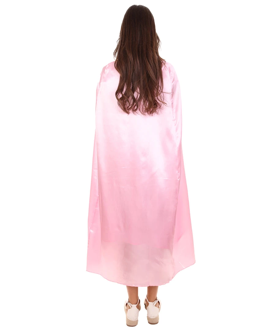 HPO Adult Women's Costume For Cosplay Game Of Thrones Dragon Queen Lt. Pink Dress With Cloak