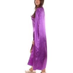 HPO Adult Women's Costume For Cosplay Game Of Thrones Dragon Queen Lt Purple Dress With Cloak