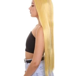 HPO Women's Long Length Blonde Celebrity Wig - Capless Cap Design