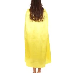 HPO Adult Women's Costume For Cosplay Game Of Thrones Dragon Queen Yellow Dress With Cloak