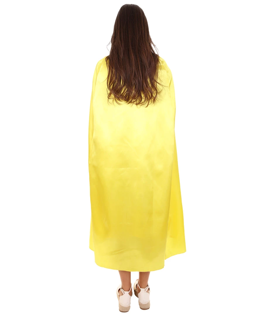 HPO Adult Women's Costume For Cosplay Game Of Thrones Dragon Queen Yellow Dress With Cloak