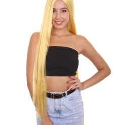 HPO Women's Long Length Blonde Celebrity Wig - Capless Cap Design
