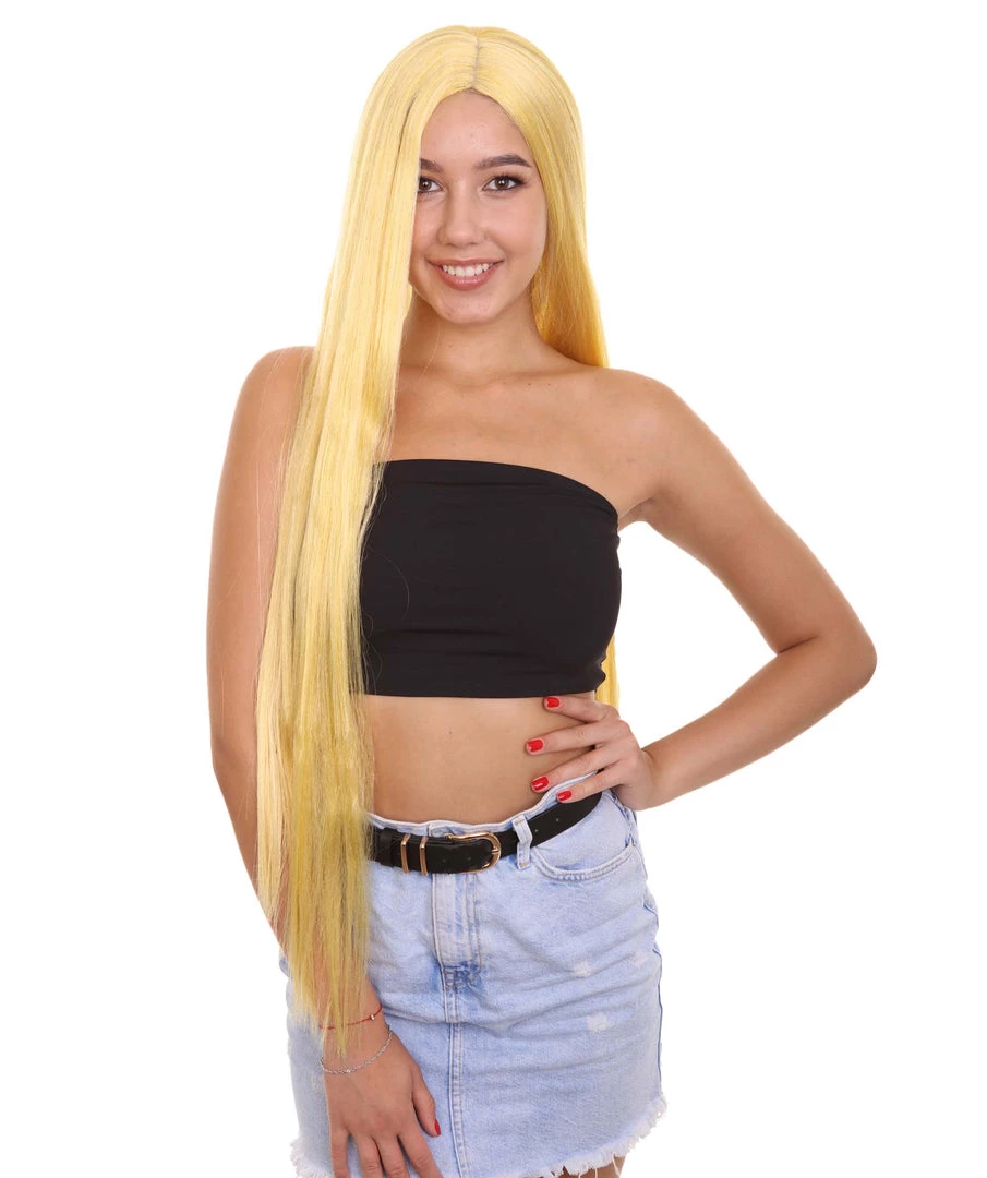 HPO Women's Long Length Blonde Celebrity Wig - Capless Cap Design