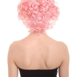 HPO Womens TV Wig | Pink Vintage Wigs | Premium Breathable Capless Cap