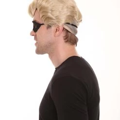 HPO Superhero Family Mens Wig With Mask Set | Blonde Cosplay Halloween Wigs Men's