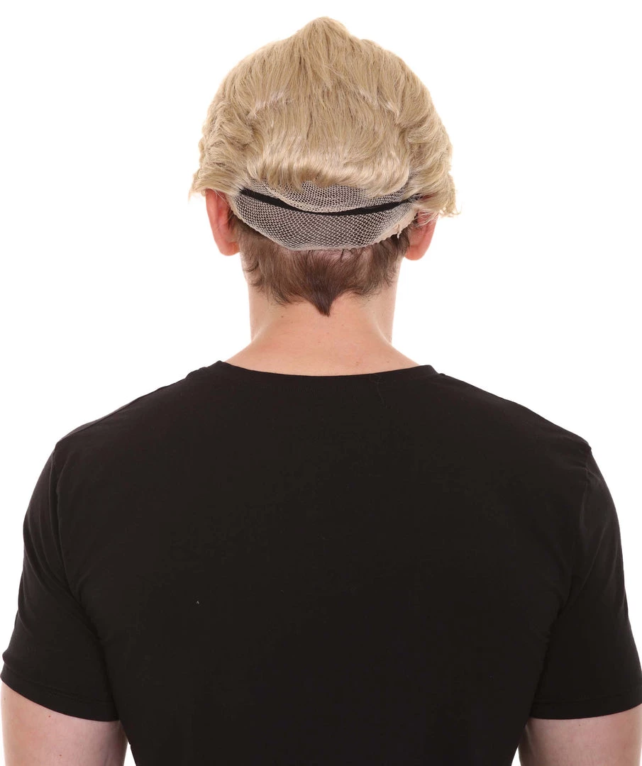 HPO Superhero Family Mens Wig With Mask Set | Blonde Cosplay Halloween Wigs Men's