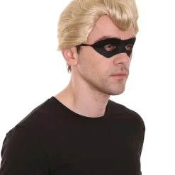 HPO Superhero Family Mens Wig With Mask Set | Blonde Cosplay Halloween Wigs Men's