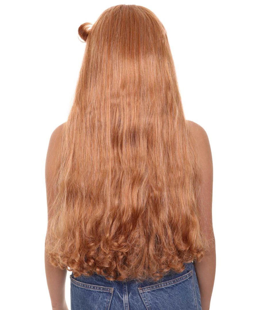 HPO Womens Princess Wig | Brown TV/Movie Wigs | Premium Breathable Capless Cap Women's