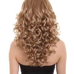 HPO Womens 70's Golden Wig | Golden Brown Vintage Wigs | Premium Breathable Capless Cap