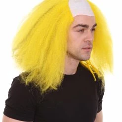 HPO Bald Clown Mens Wig | Multiple Color Choice Men's
