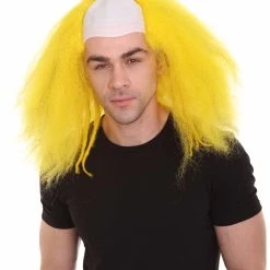 HPO Bald Clown Mens Wig | Multiple Color Choice Men's