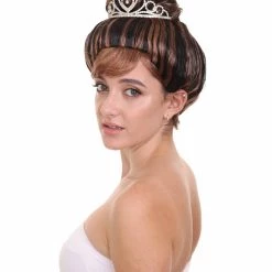 HPO Women's Womens Breakfast Wig | Brown Celebrity Wigs | Premium Breathable Capless Cap