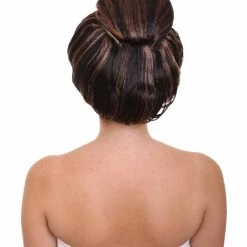 HPO Women's Womens Breakfast Wig | Brown Celebrity Wigs | Premium Breathable Capless Cap