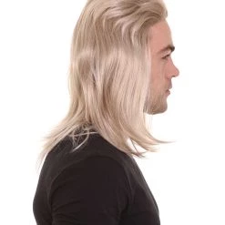 HPO Tiger Mens Mullet Wig | Blonde Retro Wig | Premium Breathable Capless Cap