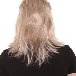 HPO Tiger Mens Mullet Wig | Blonde Retro Wig | Premium Breathable Capless Cap