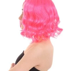 HPO Womens Gaming Wig | Pink Video Game Wigs | Premium Breathable Capless Cap