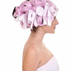 HPO Singer Womens Wig | Purple Black Celebrity Wig With Bow | Premium Breathable Capless Cap