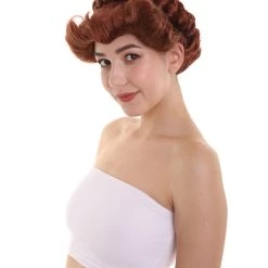 HPO Women's Womens Mary Queen Of Scots Mary Stuart Wig | Brown TV/Movie Wigs | Premium Breathable Capless Cap