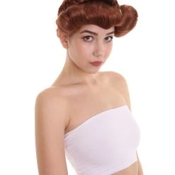 HPO Women's Womens Mary Queen Of Scots Mary Stuart Wig | Brown TV/Movie Wigs | Premium Breathable Capless Cap