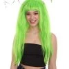 HPO Womens Clown Girl Green Wig With Headpiece | Character Cosplay Halloween Wig | Premium Breathable Capless Cap Women's