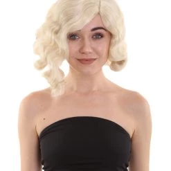 HPO Womens Singer Hotel Wig | Blonde Celebrity Wigs | Premium Breathable Capless Cap